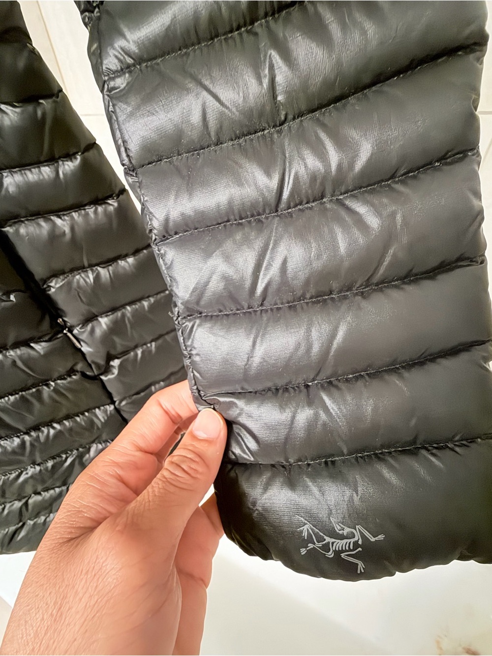 Arc'teryx Black Quilted Nuri Down Puff Jacket - Picture 3 of 7